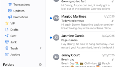 iPhone and Mac Mail showing no new iCloud Mail messages while iCloud webmail is checked in a browser.